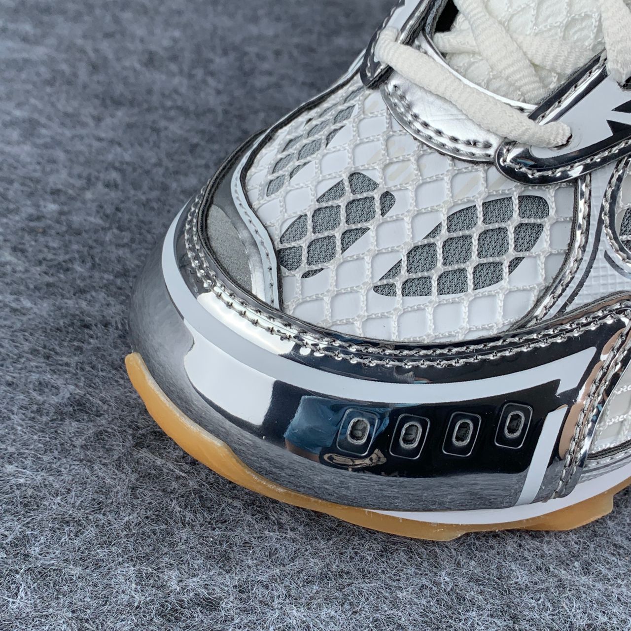 Bottega Veneta Orbit Sneaker 'Silver White' Shoe