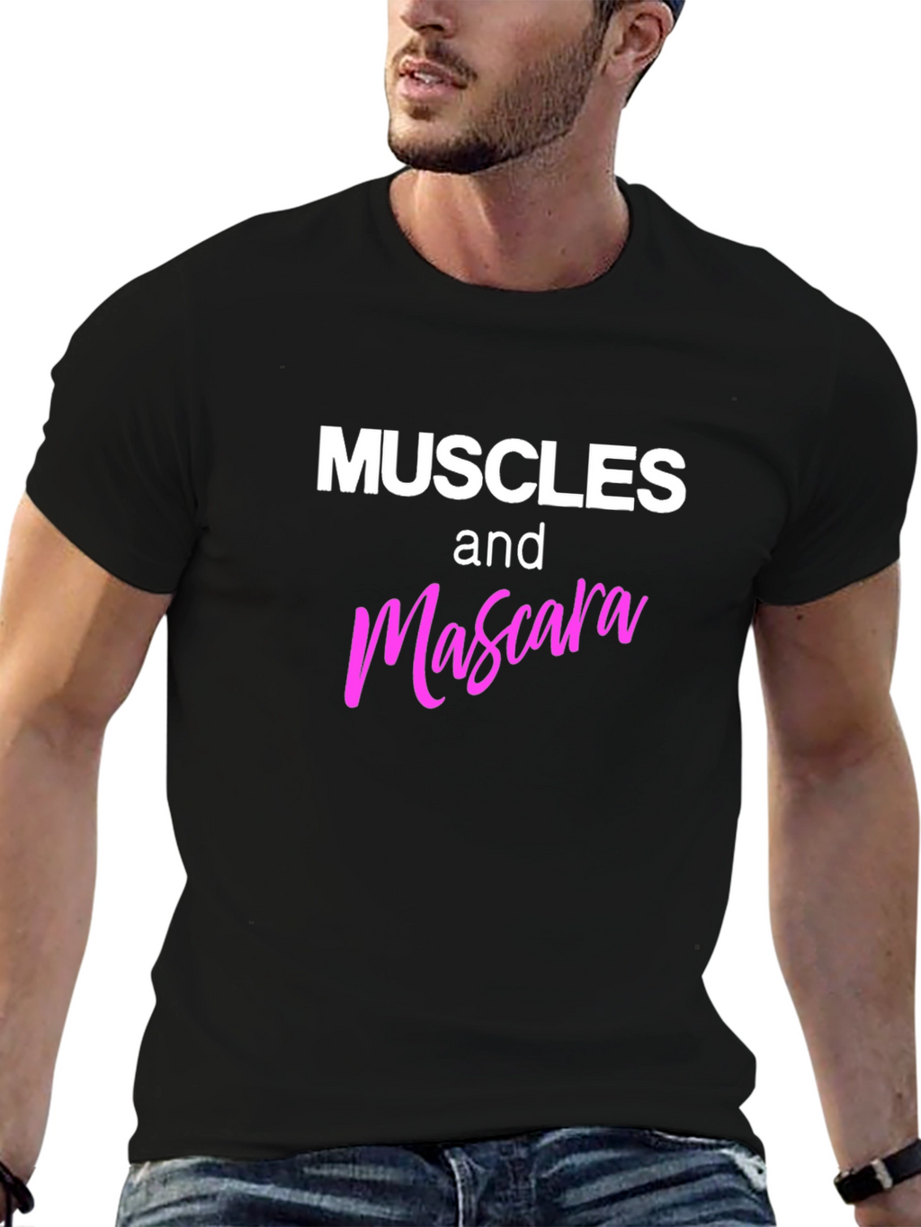 Muscles and Mascara Graphic Tee