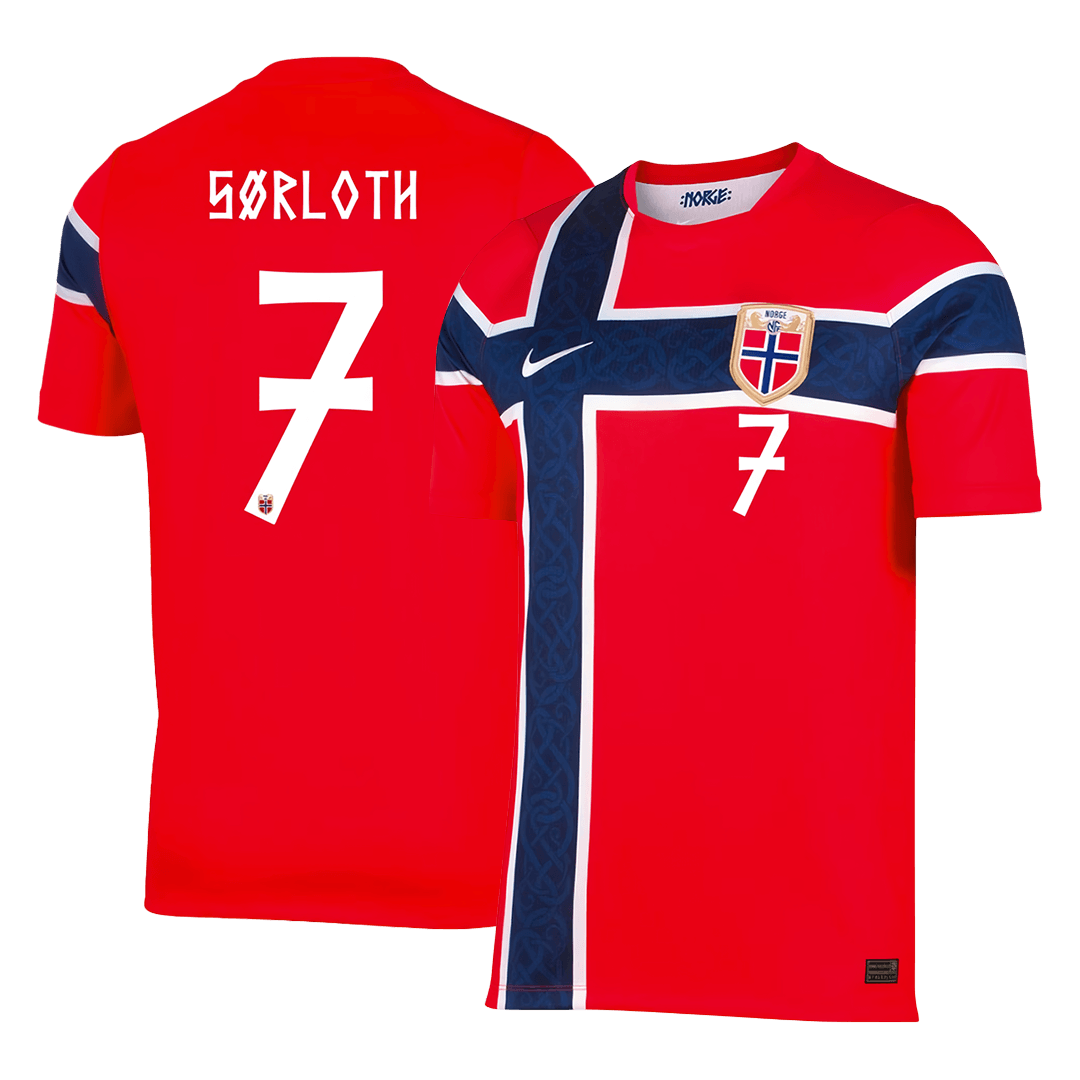SØRLOTH #7 Norway Home Jersey World Cup 2026
