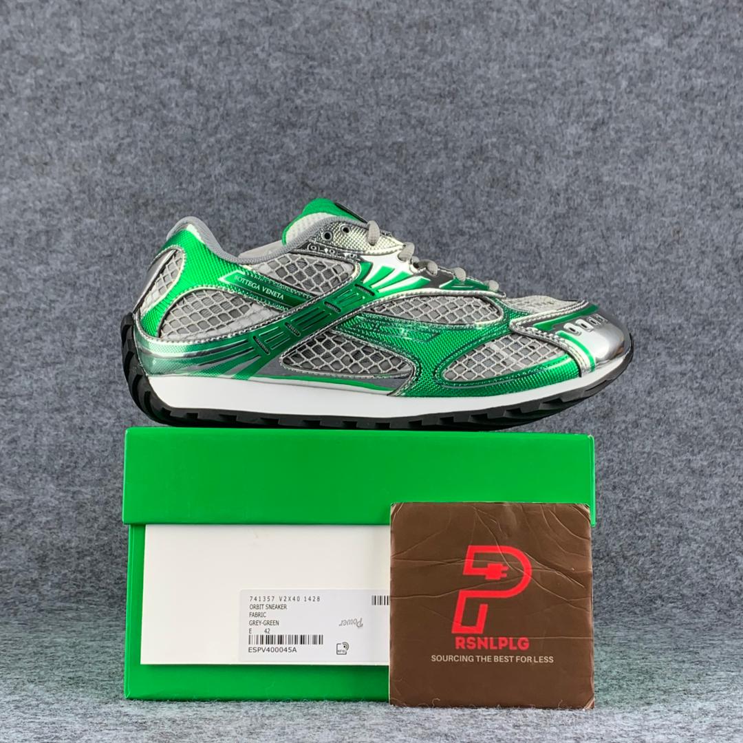 Bottega Veneta Orbit Sneaker 'Silver Parakeet' Shoe