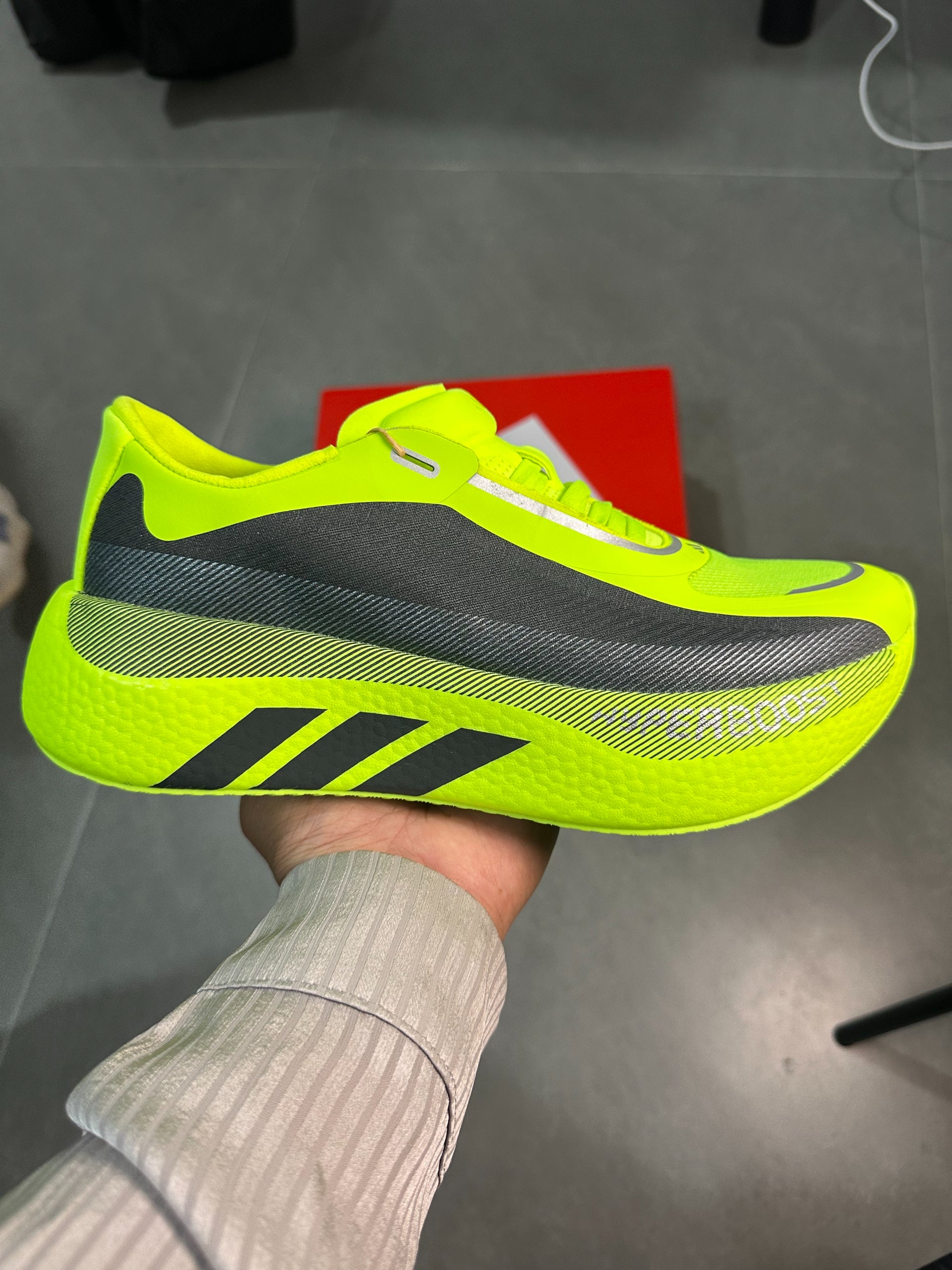 Adidas HYPERBOOST EDGE Running Shoes Fluorescent Yellow