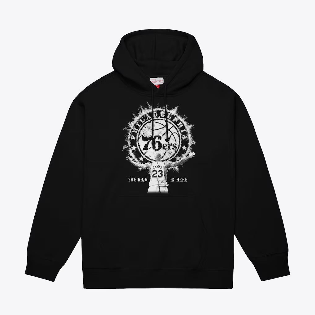 LeBron James Philadelphia 76ers Mitchell & Ness Witness Hoodie - Black