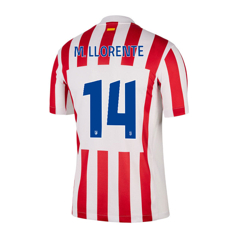 Marcos Llorente 14 Atlético Madrid 25/26 Home Men Soccer Jersey - Red/White