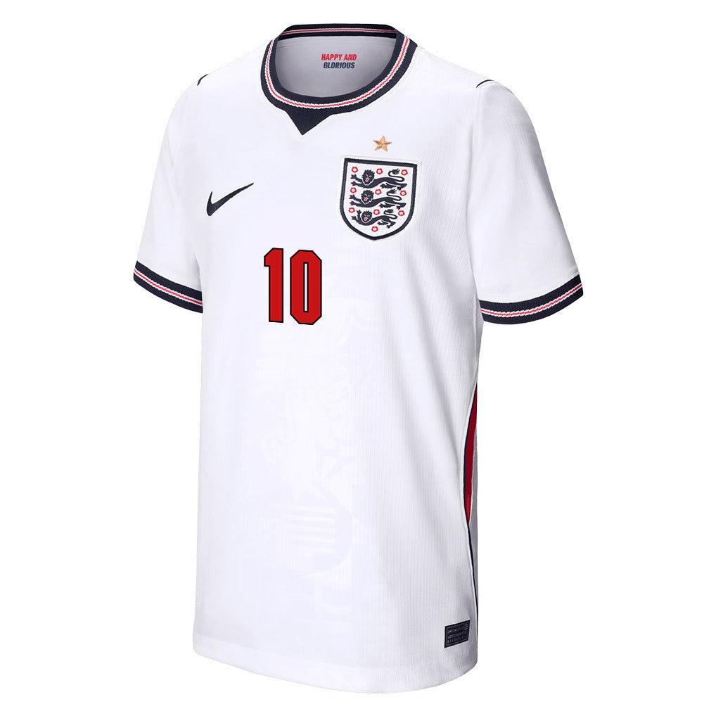Jude Bellingham 10 Youth England National Team 2026 Home Soccer Jersey - White