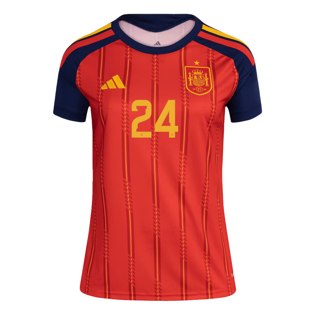 Marc Cucurella 24 Women's Spain National Team 2026 Home Soccer Jersey - Red