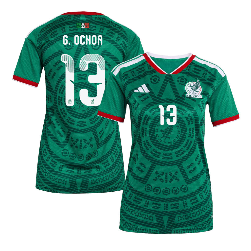 Guillermo Ochoa 13 Women's Mexico National Team 2026 Home Soccer Jersey - Green