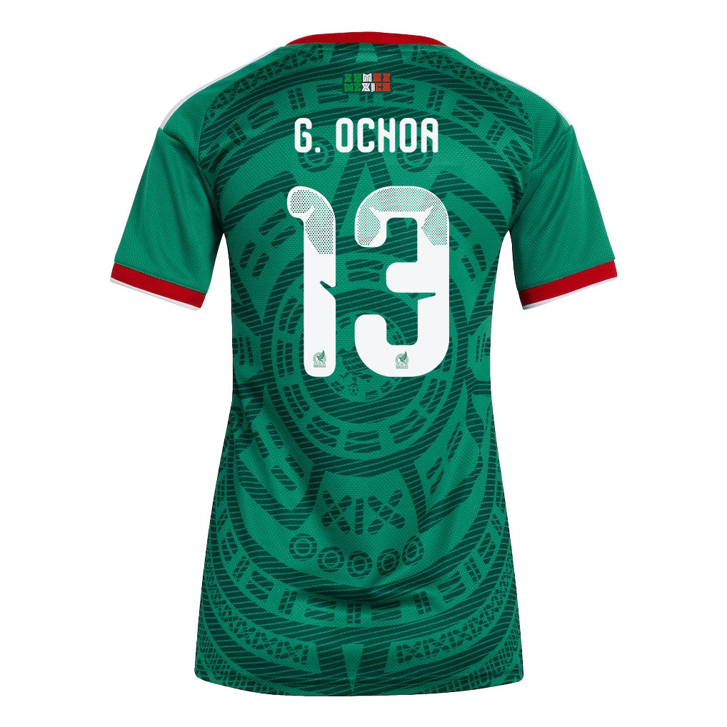 Guillermo Ochoa 13 Women's Mexico National Team 2026 Home Soccer Jersey - Green