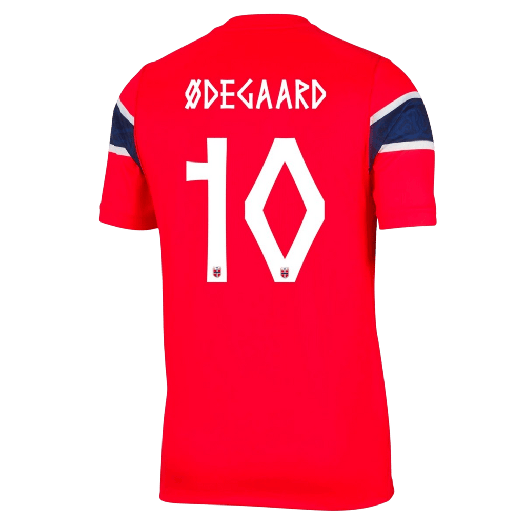 Ødegaard #10 Norway Home Soccer Jersey World Cup 2026