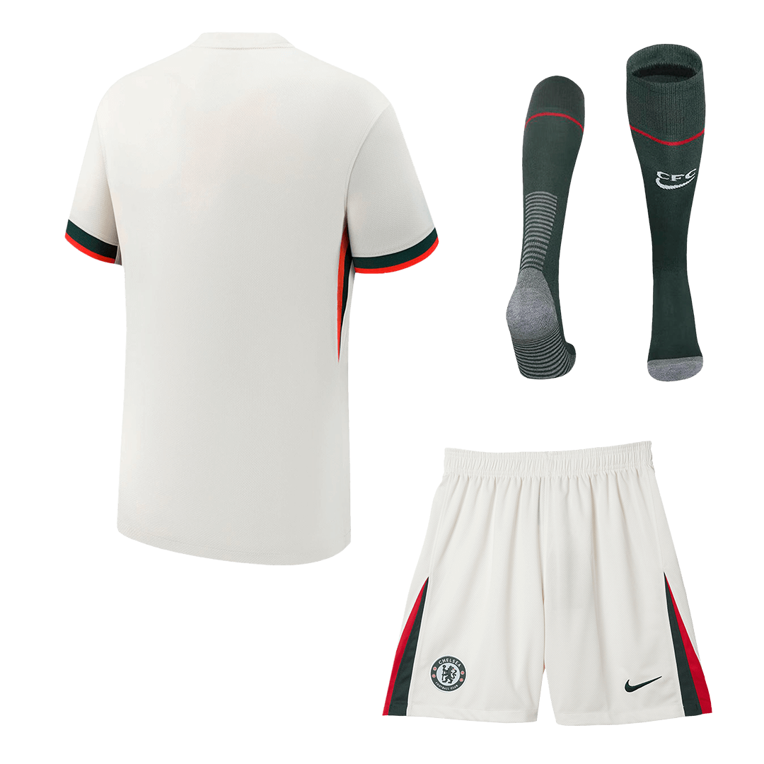 Chelsea Away Football Shirt Kit(Jersey+Shorts+Socks) 2025/26 White