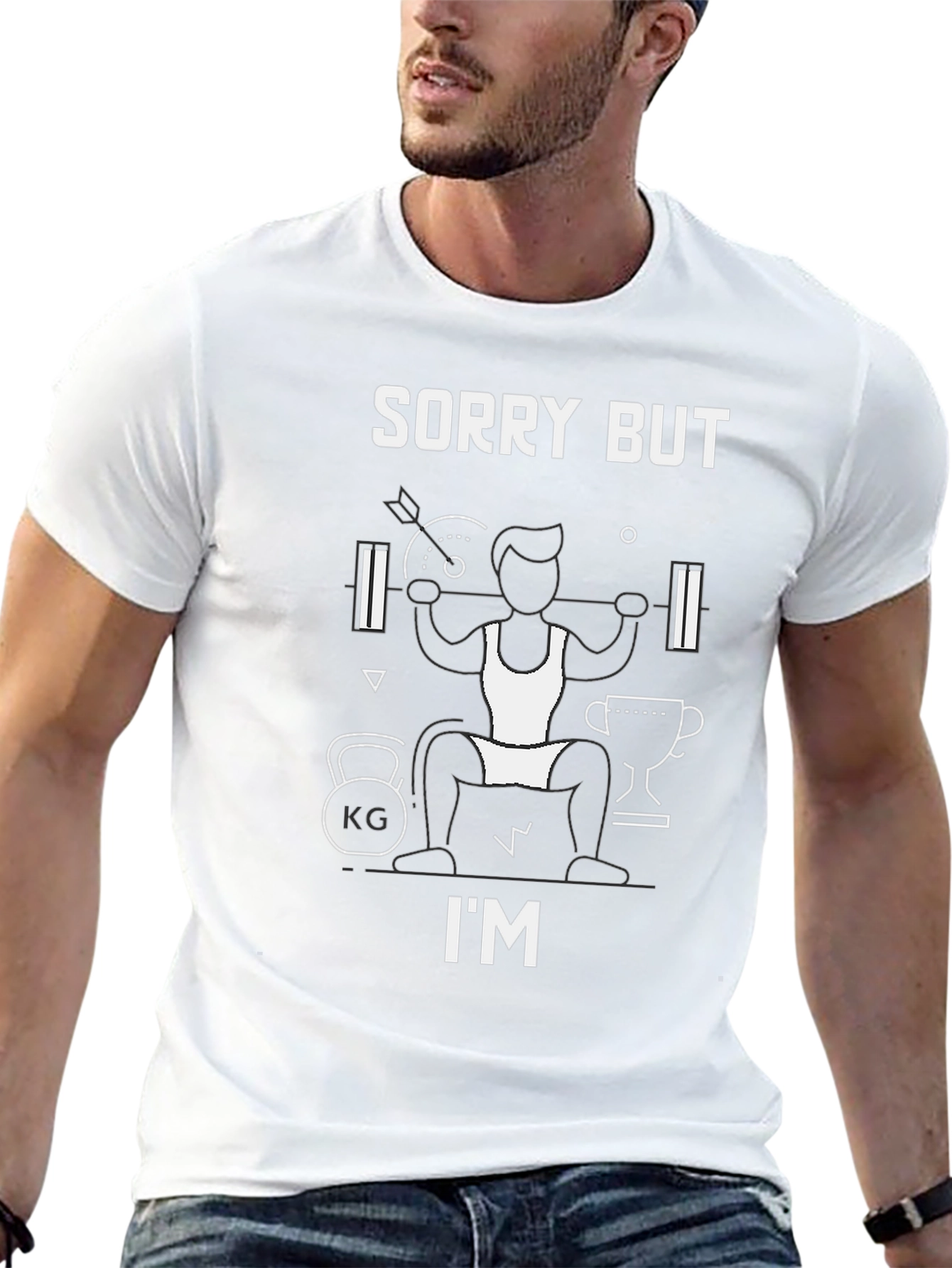 Sorry But Im Lifting T-Shirt Gym Fitness Workout Tee