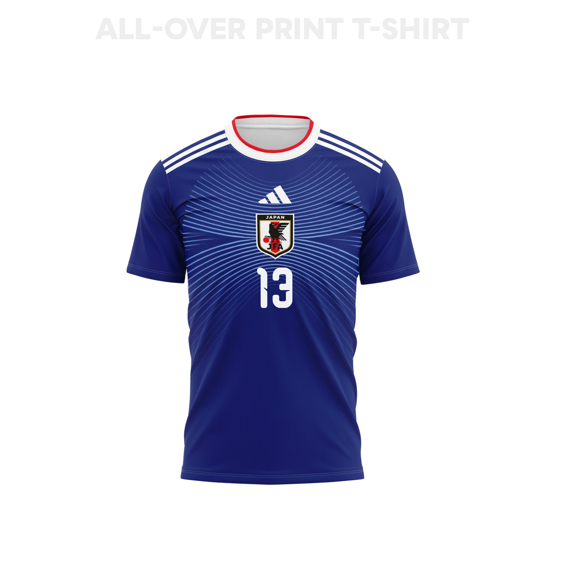 Keito Nakamura #13 Japan  2026 World Cup Home 3D T-Shirt Fully Printed Soccer  – Unisex, Blue