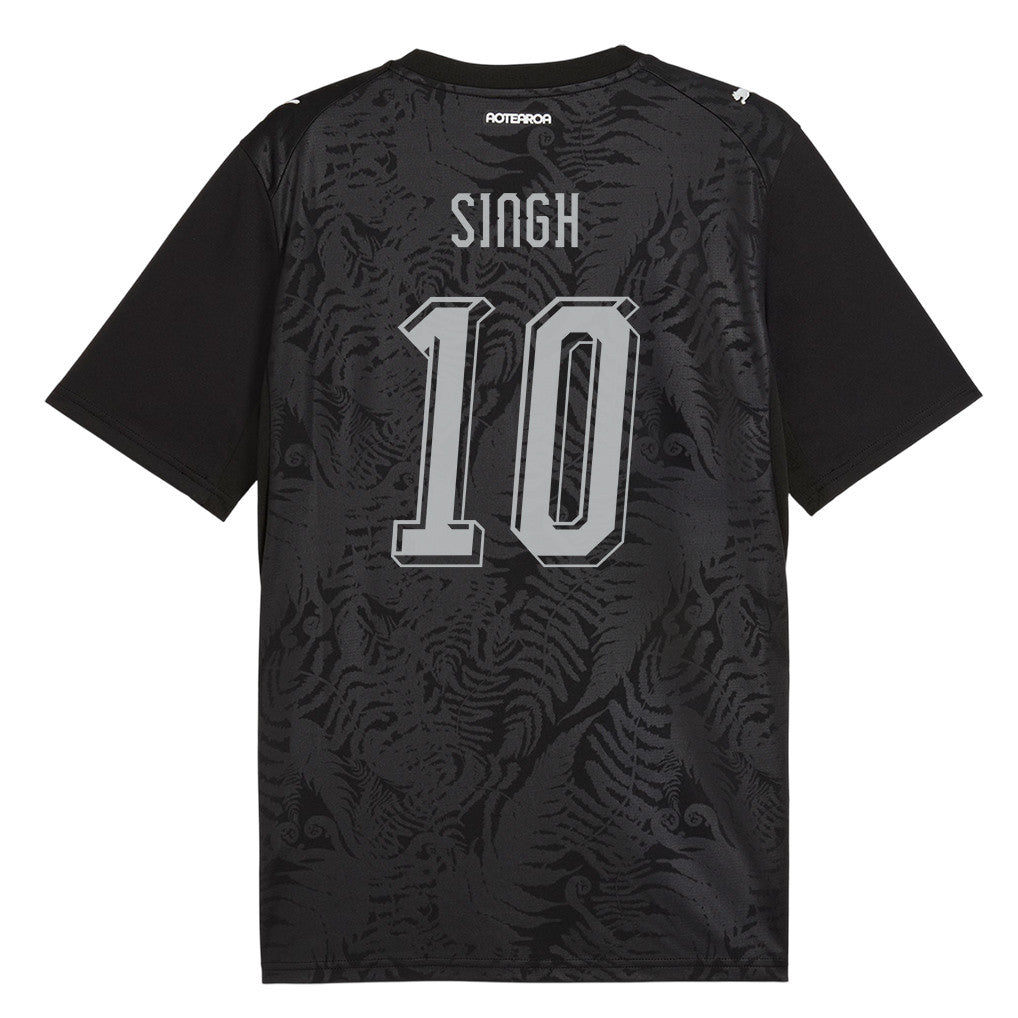 Sarpreet Singh #10 New Zealand National Team  2026 World Cup Home Soccer Jersey - Black, Men