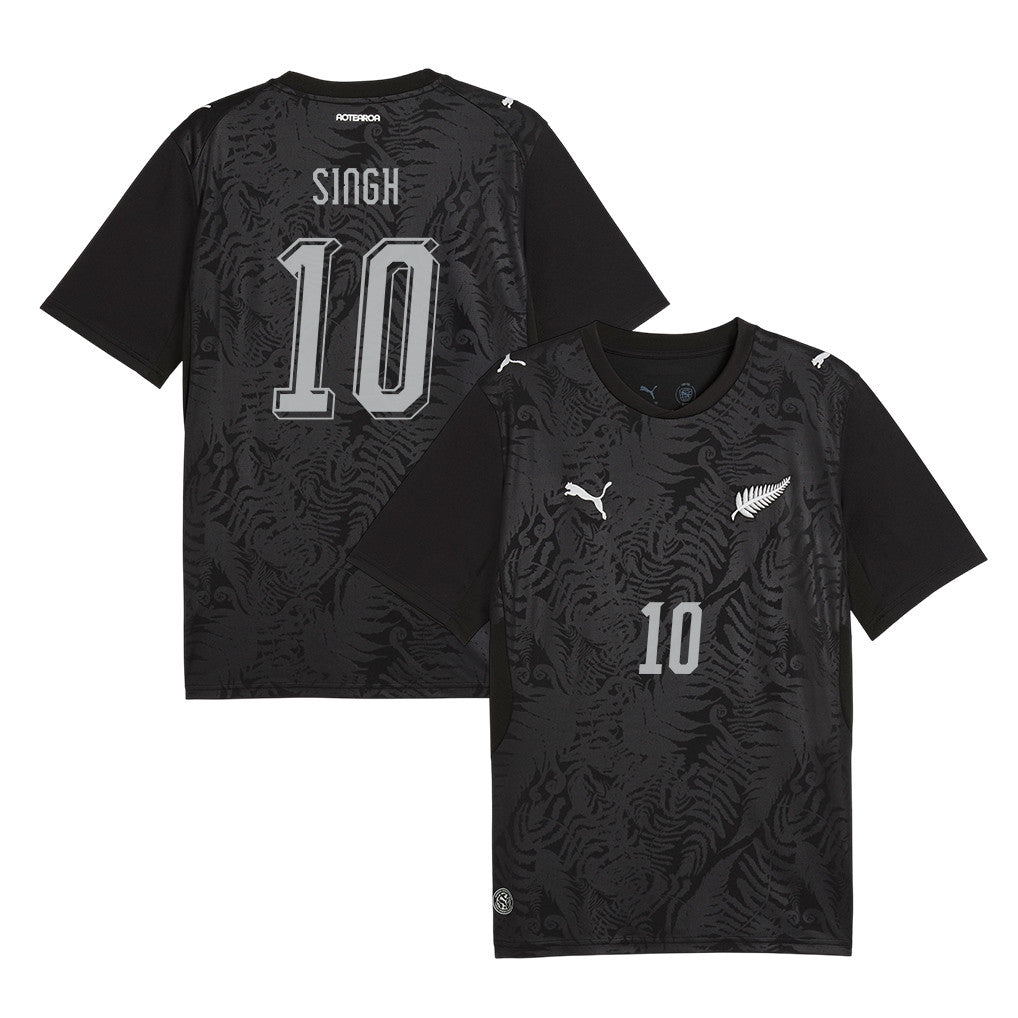 Sarpreet Singh #10 New Zealand National Team  2026 World Cup Home Soccer Jersey - Black, Men