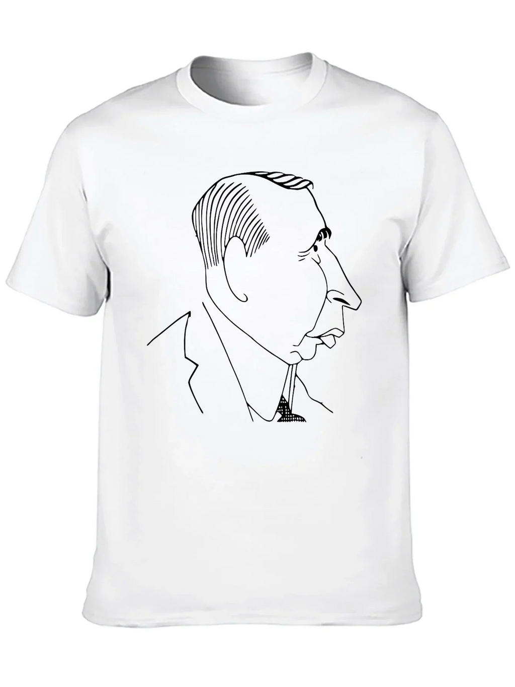 Caricature Silhouette Black T-Shirt