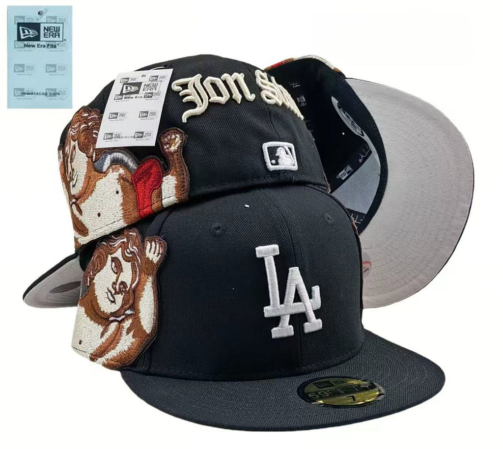 Unisex New Era Fitted Flat Brim Hat Multi Team Embroidery Hip Hop Baseball Cap