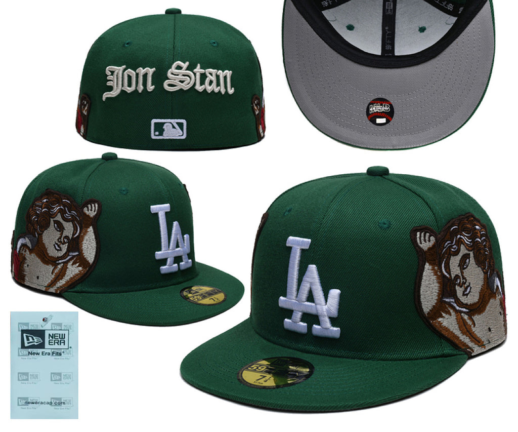 Unisex New Era Fitted Flat Brim Hat Multi Team Embroidery Hip Hop Baseball Caps