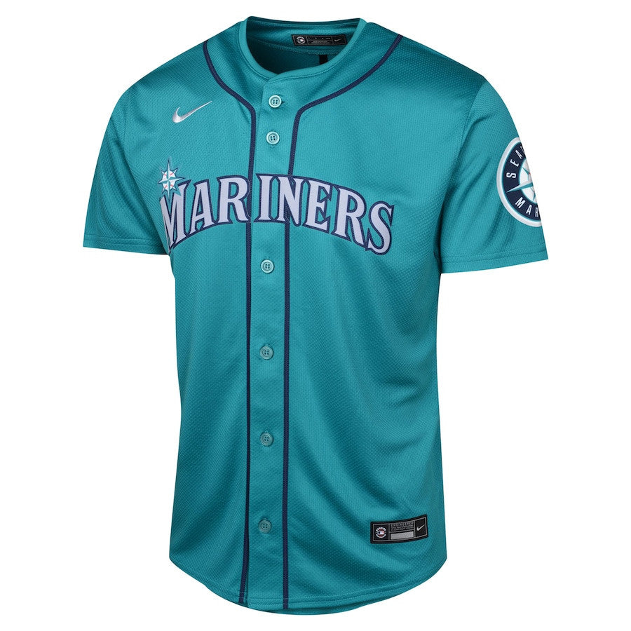 Julio Rodríguez 44 Seattle Mariners Alternate Limited YOUTH Jersey - Aqua