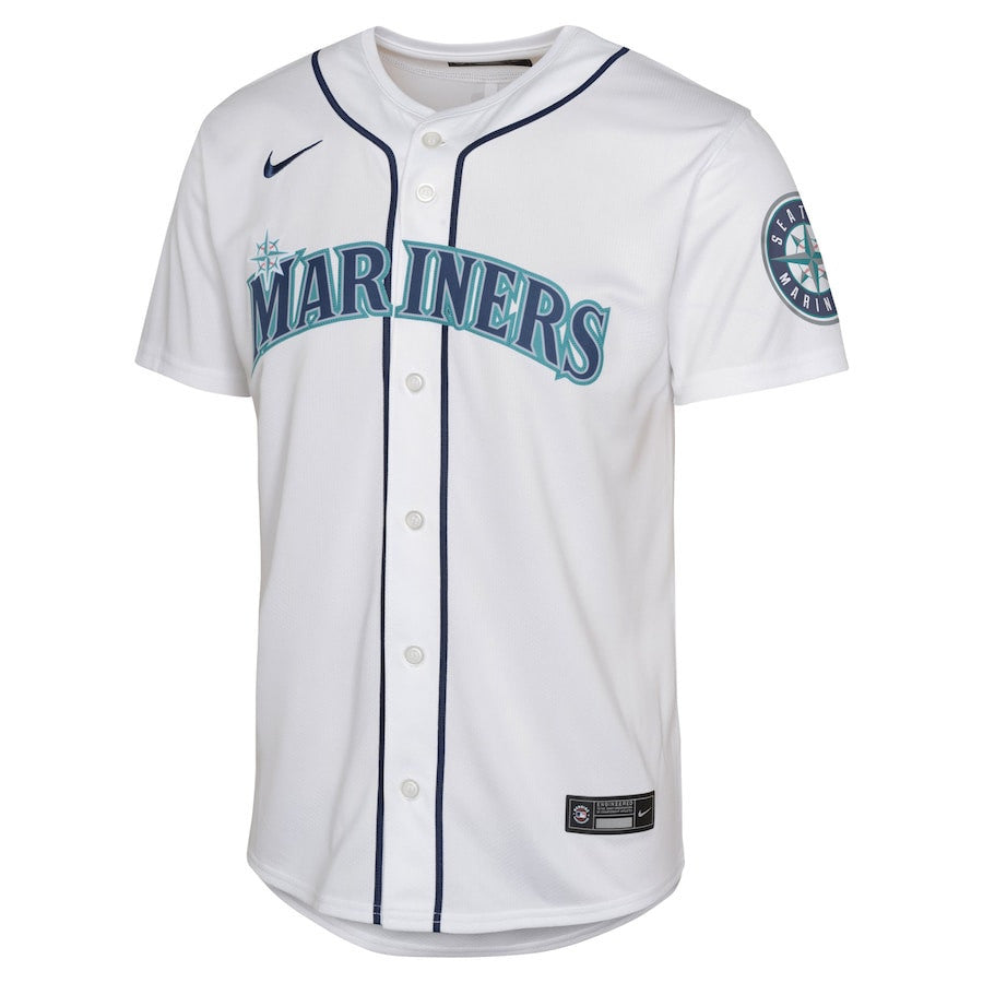 Julio Rodríguez 44 Seattle Mariners Home Limited Player YOUTH Jersey - White