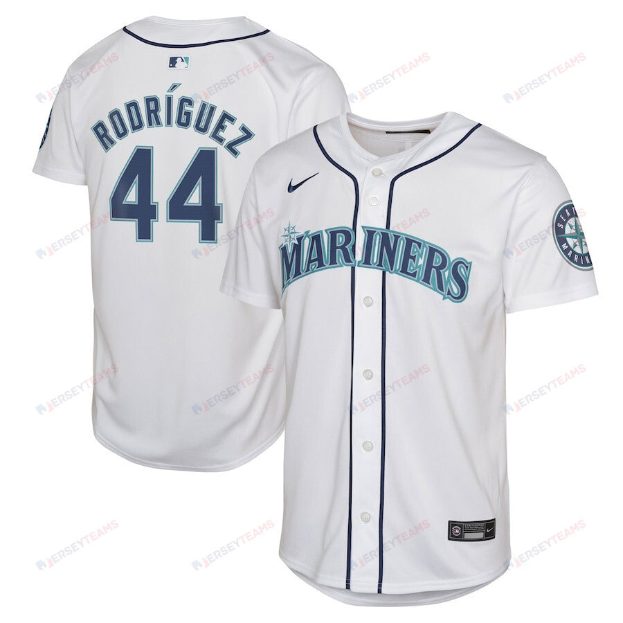 Julio Rodríguez 44 Seattle Mariners Home Limited Player YOUTH Jersey - White