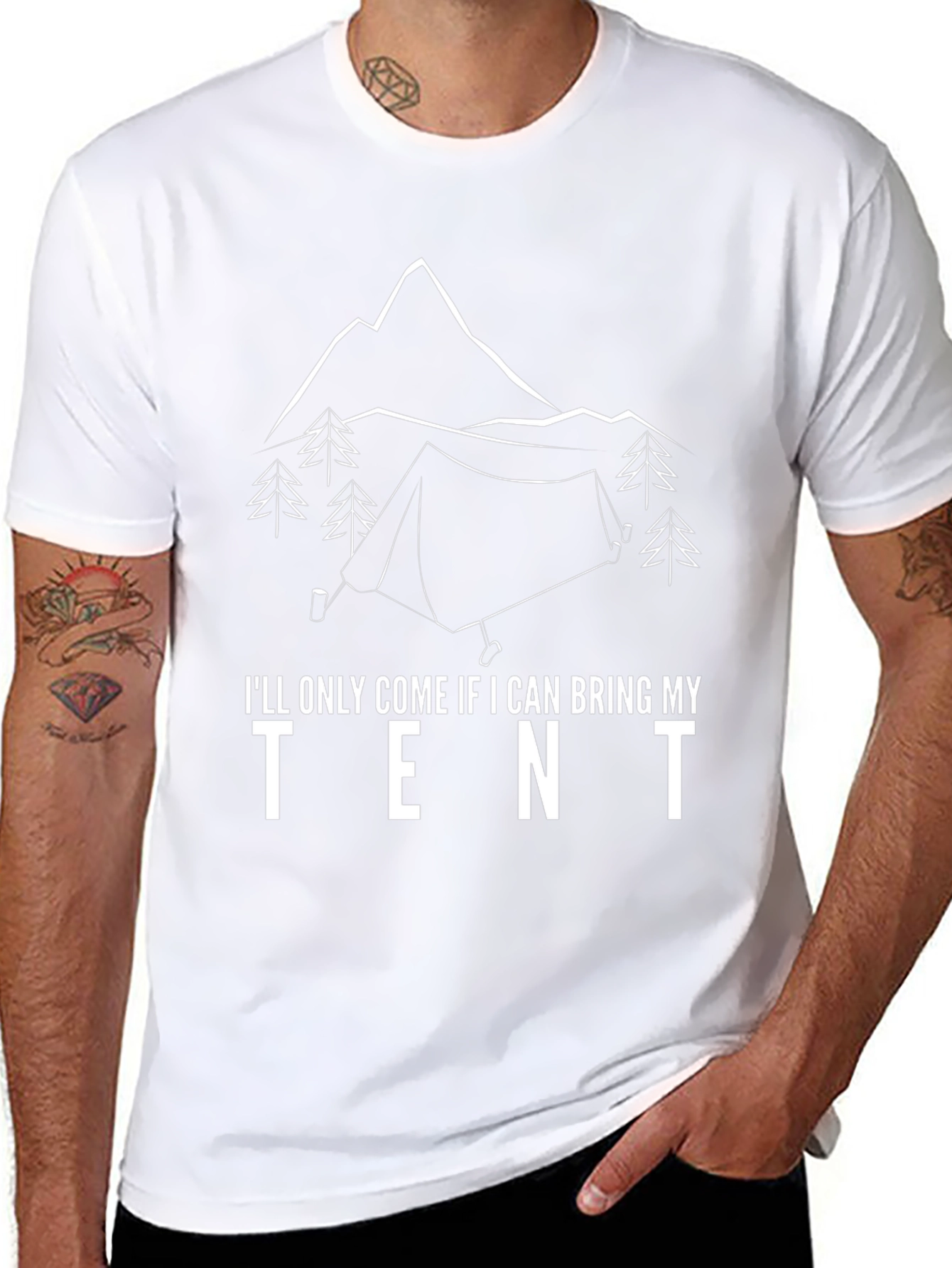 Camping Tent Graphic T-Shirt