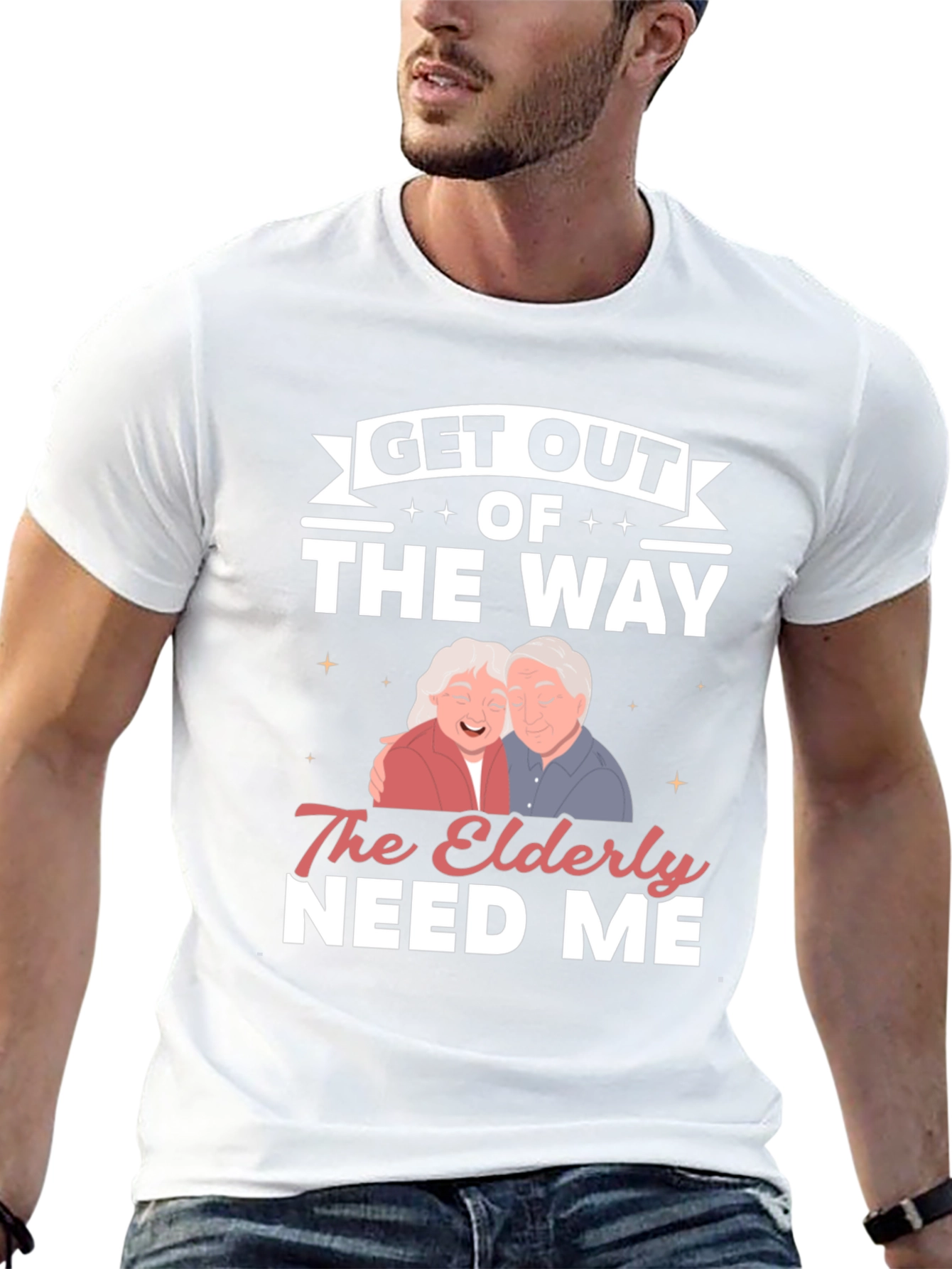 Elderly Needs Funny Graphic T-Shirt