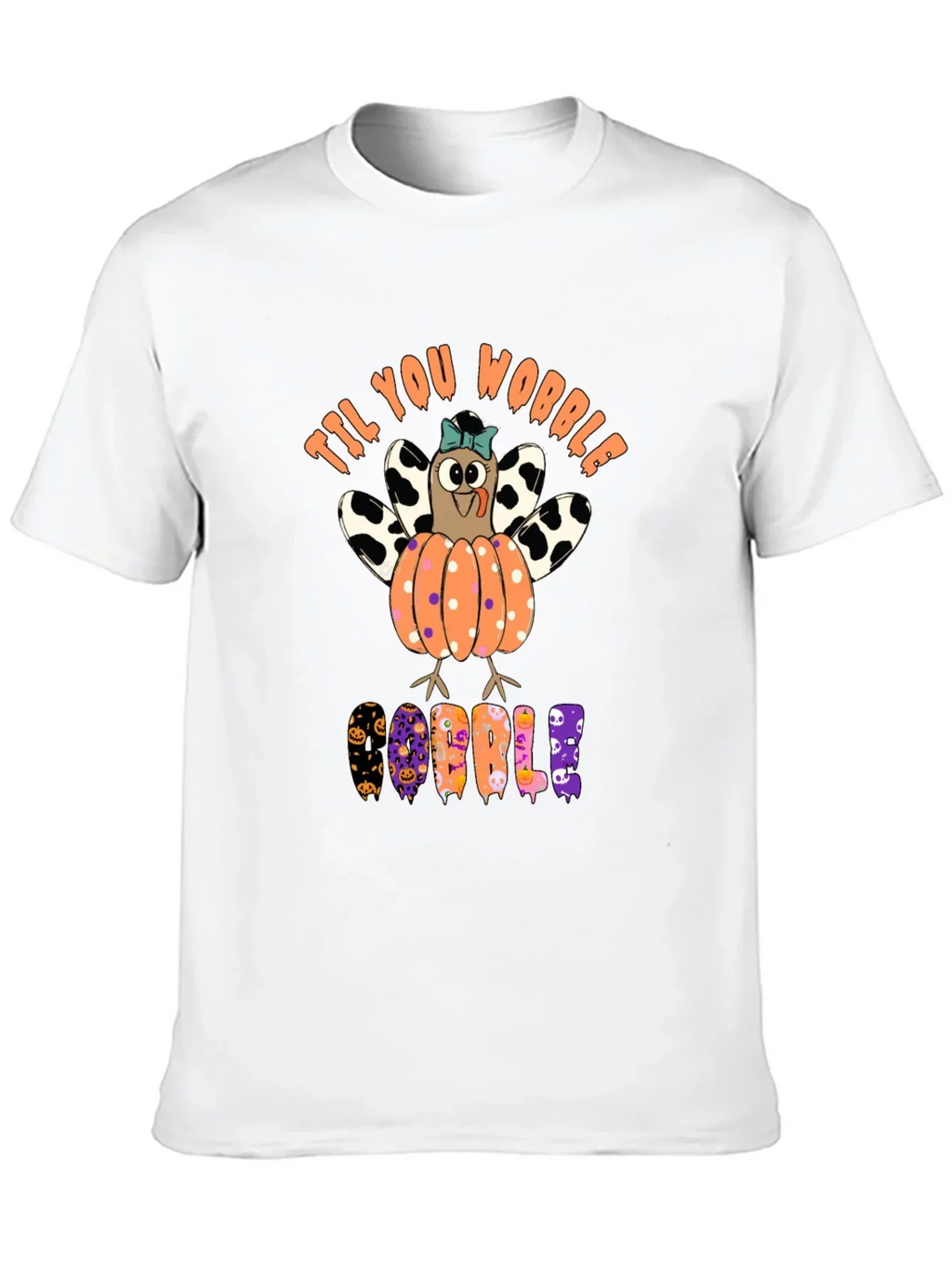 Til You Wobble Turkey Pumpkin Halloween T-Shirt