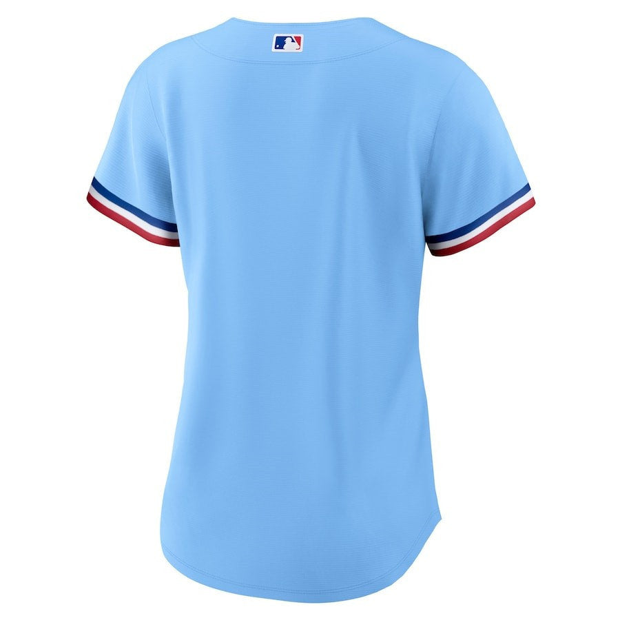 Texas Rangers Women's Alternate Team Jersey - Light Blue