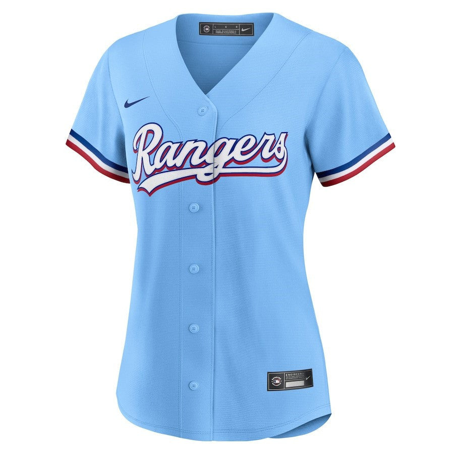 Texas Rangers Women's Alternate Team Jersey - Light Blue