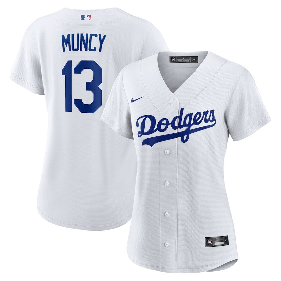Max Muncy 13 Los Angeles Dodgers Women's Home Jersey - White