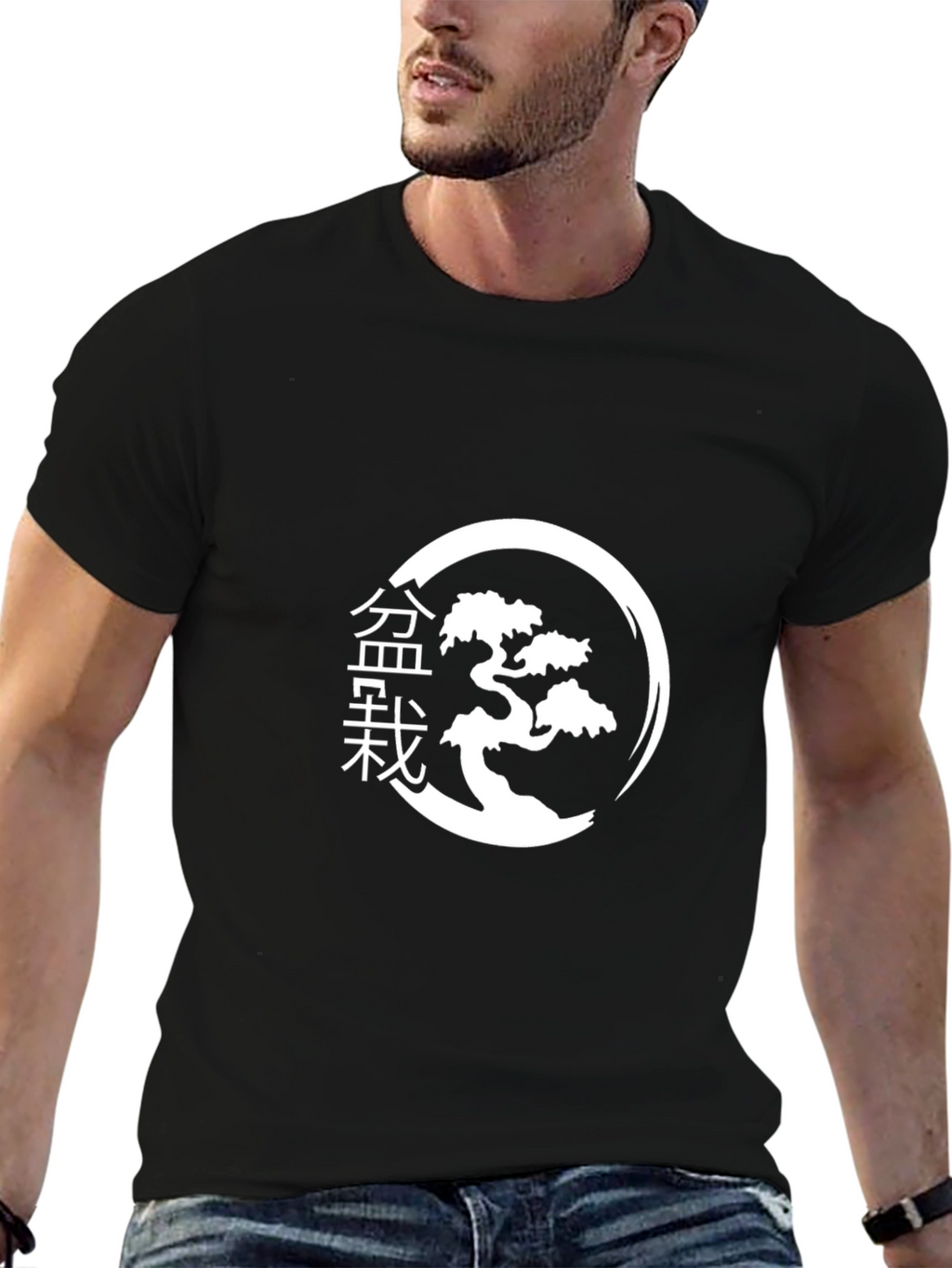 Bonsai Tree Graphic Tee - Black