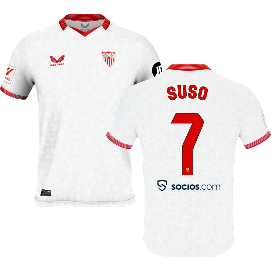 SEVILLA FC HOME STADIUM JERSEY 2023/24 MEN`S Soccer