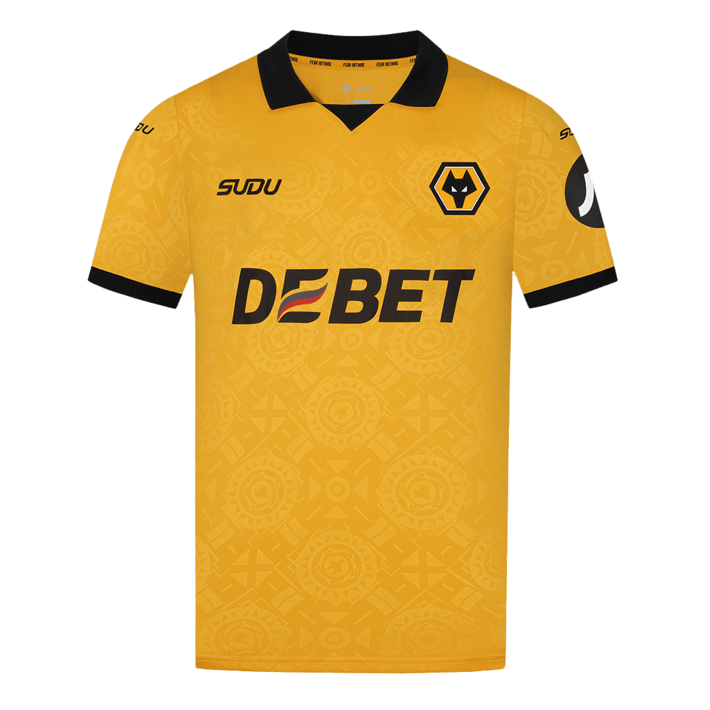 Wolves Home Football Shirt 2025/26 Yellow Soccer