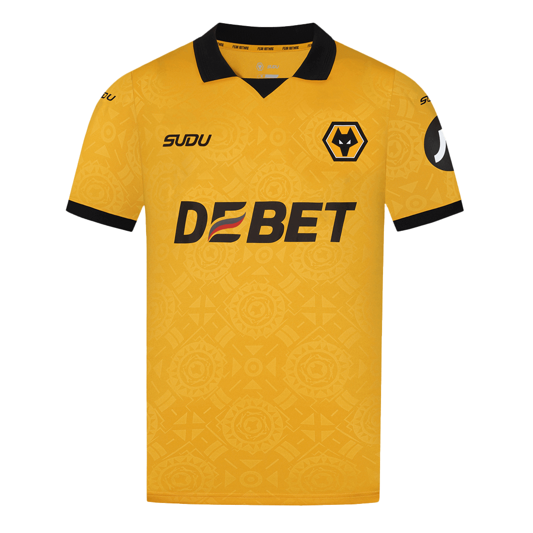 Wolves Home Football Shirt 2025/26 Yellow Soccer