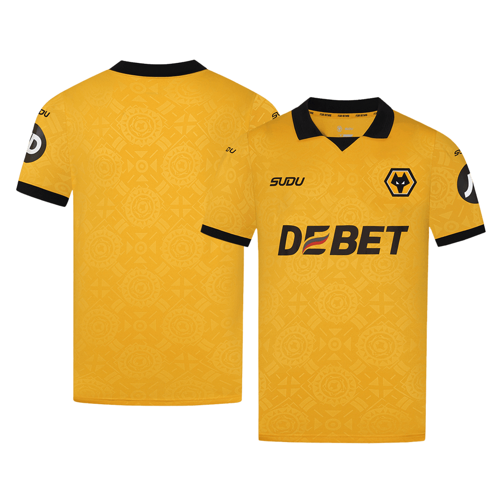 Wolves Home Football Shirt 2025/26 Yellow Soccer