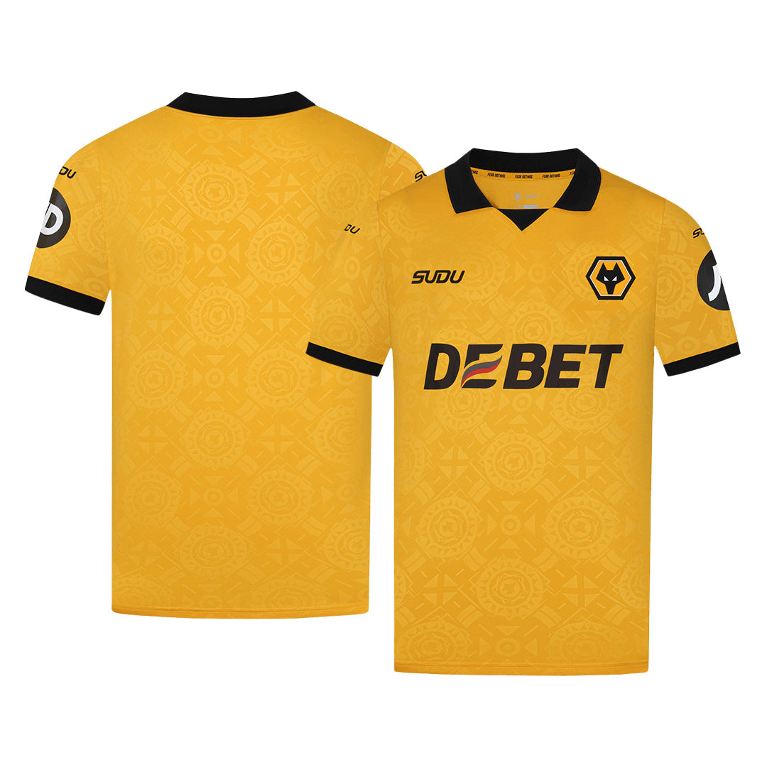Wolves Home Football Shirt 2025/26 Yellow Soccer