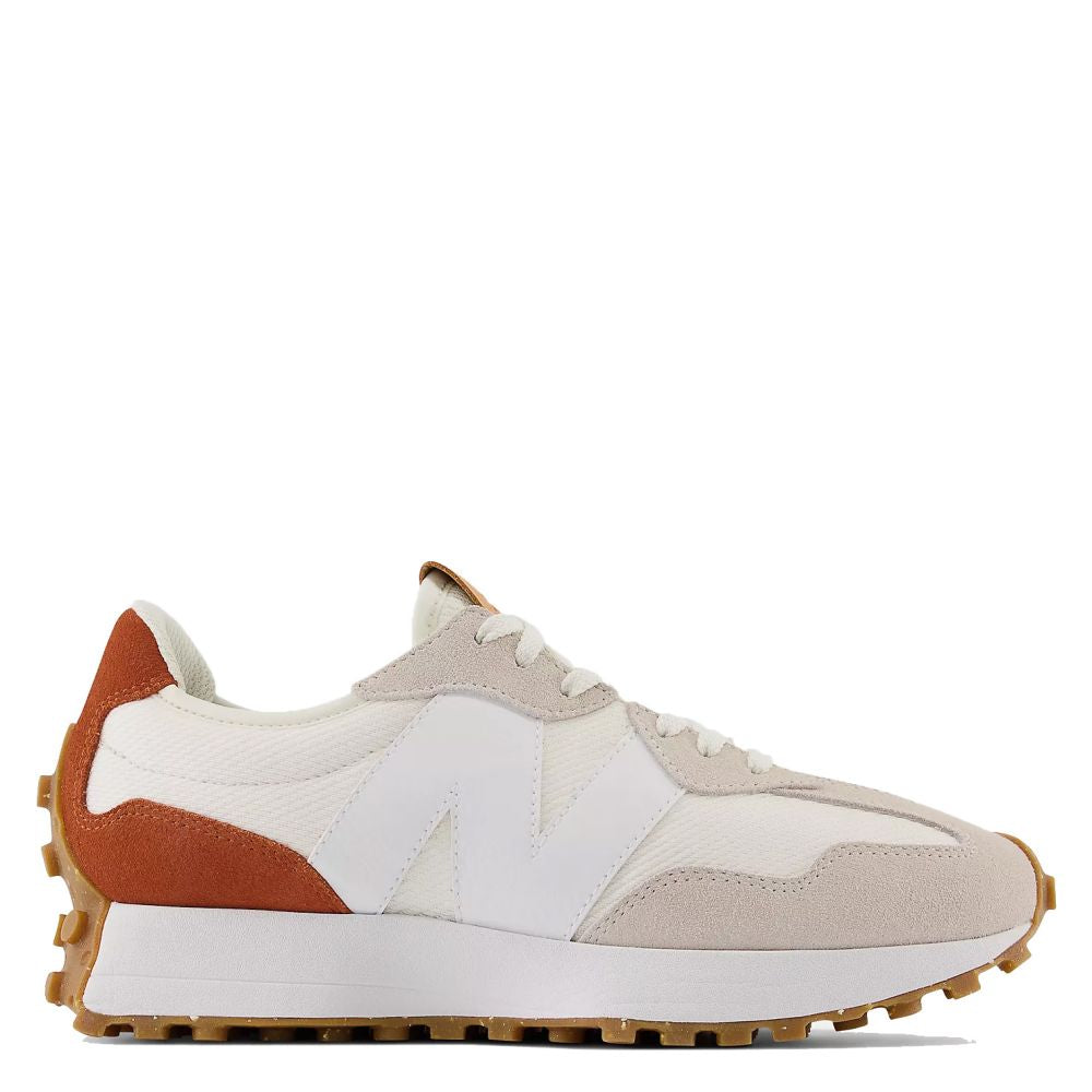 New Balance Women's 327 in Sea Salt with Rust Oxide Shoe