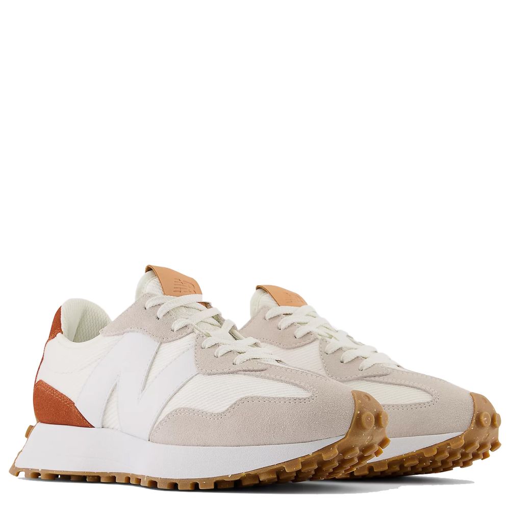 New Balance Women's 327 in Sea Salt with Rust Oxide Shoe