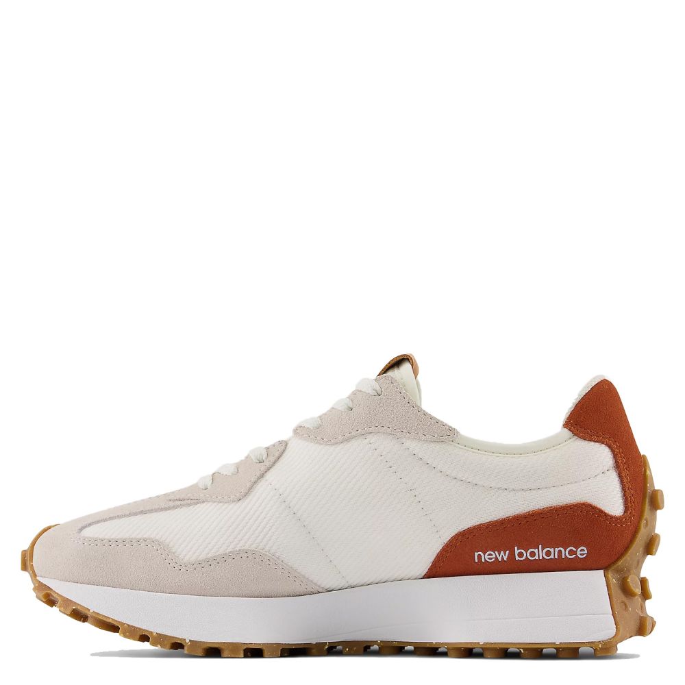 New Balance Women's 327 in Sea Salt with Rust Oxide Shoe
