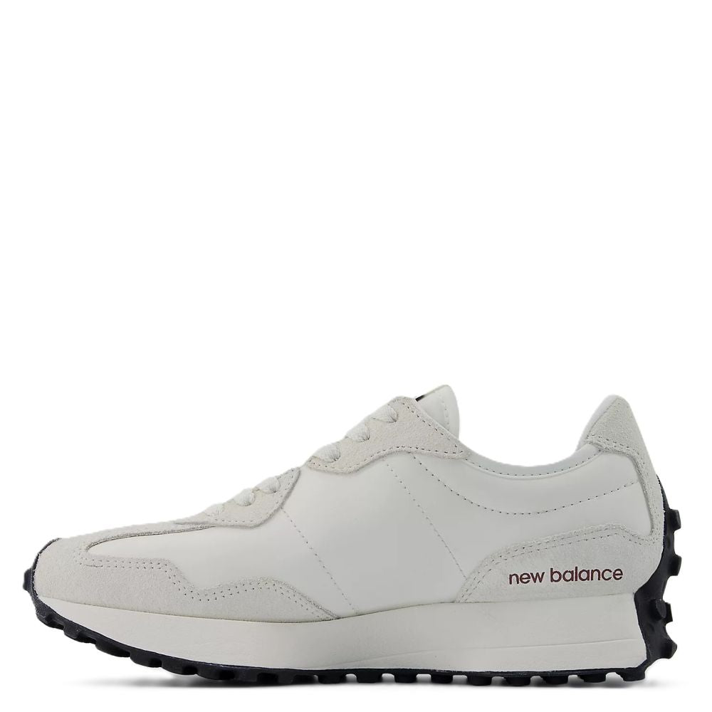 New Balance Women's 327 in Sea Salt with Monarch Burgundy Shoe