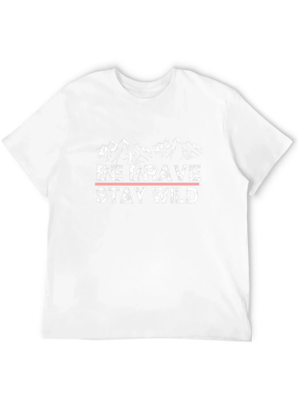 Be Brave Stay Wild Black Graphic T-Shirt