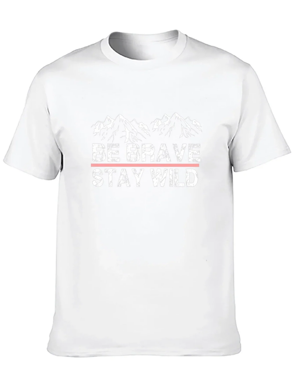 Be Brave Stay Wild Black Graphic T-Shirt