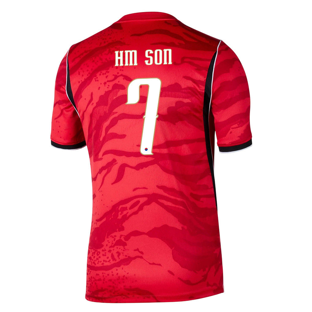 Son Heung-min 7 Youth South Korea National Team 2026 Home Soccer Jersey - Red