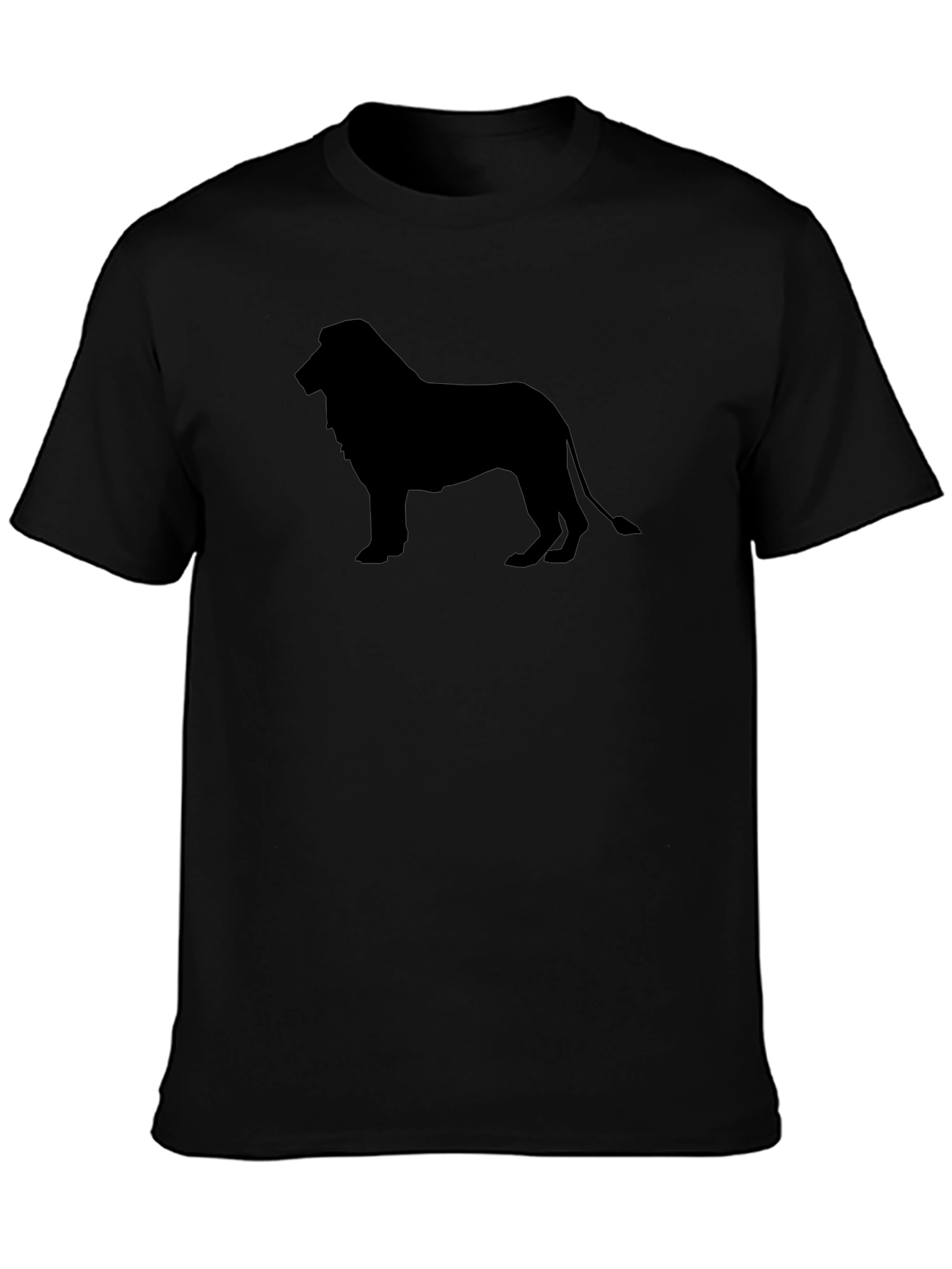Black Lion Silhouette Graphic T-Shirt