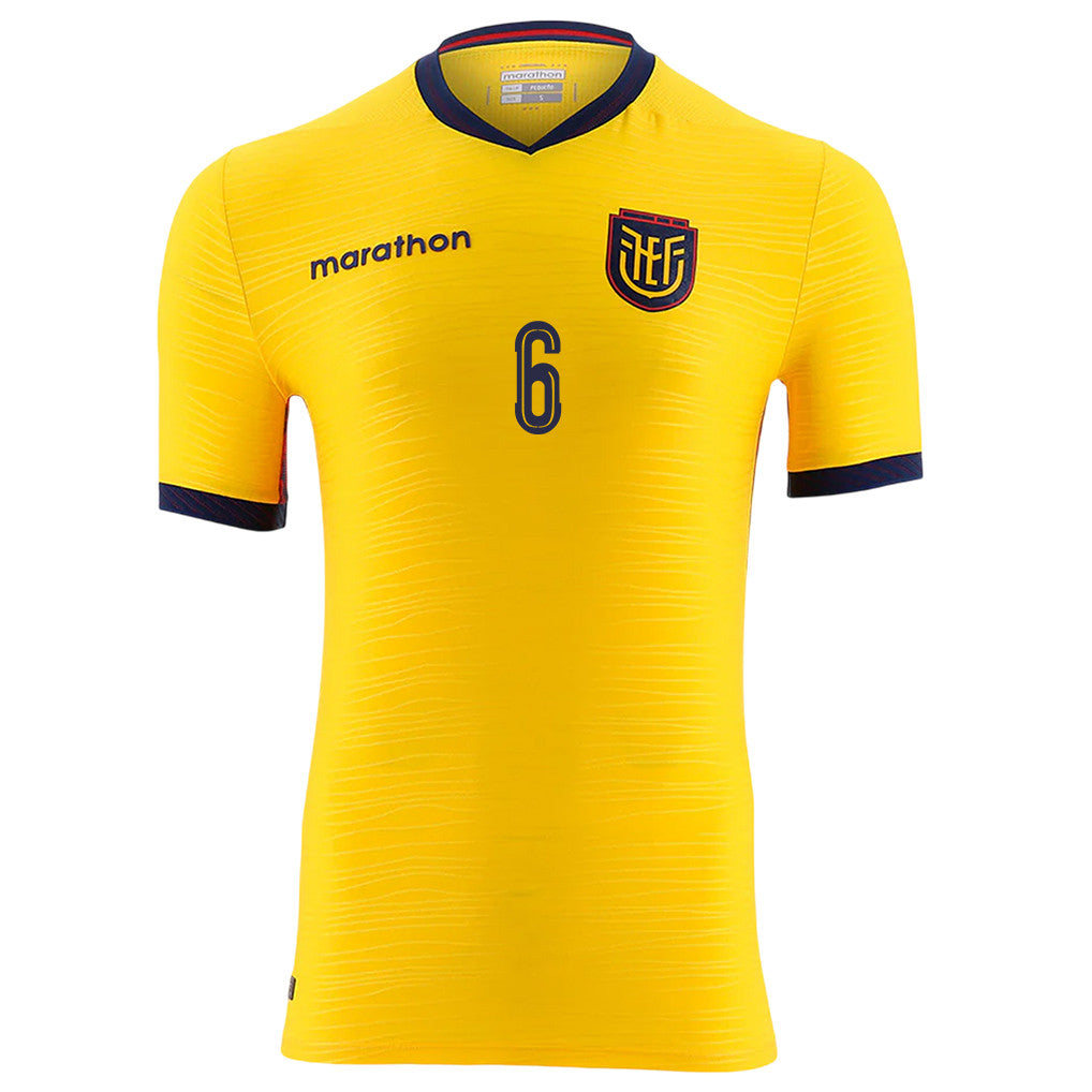 Willian Pacho 6 Ecuador National Team 2026 Home Soccer Jersey - Yellow, Men