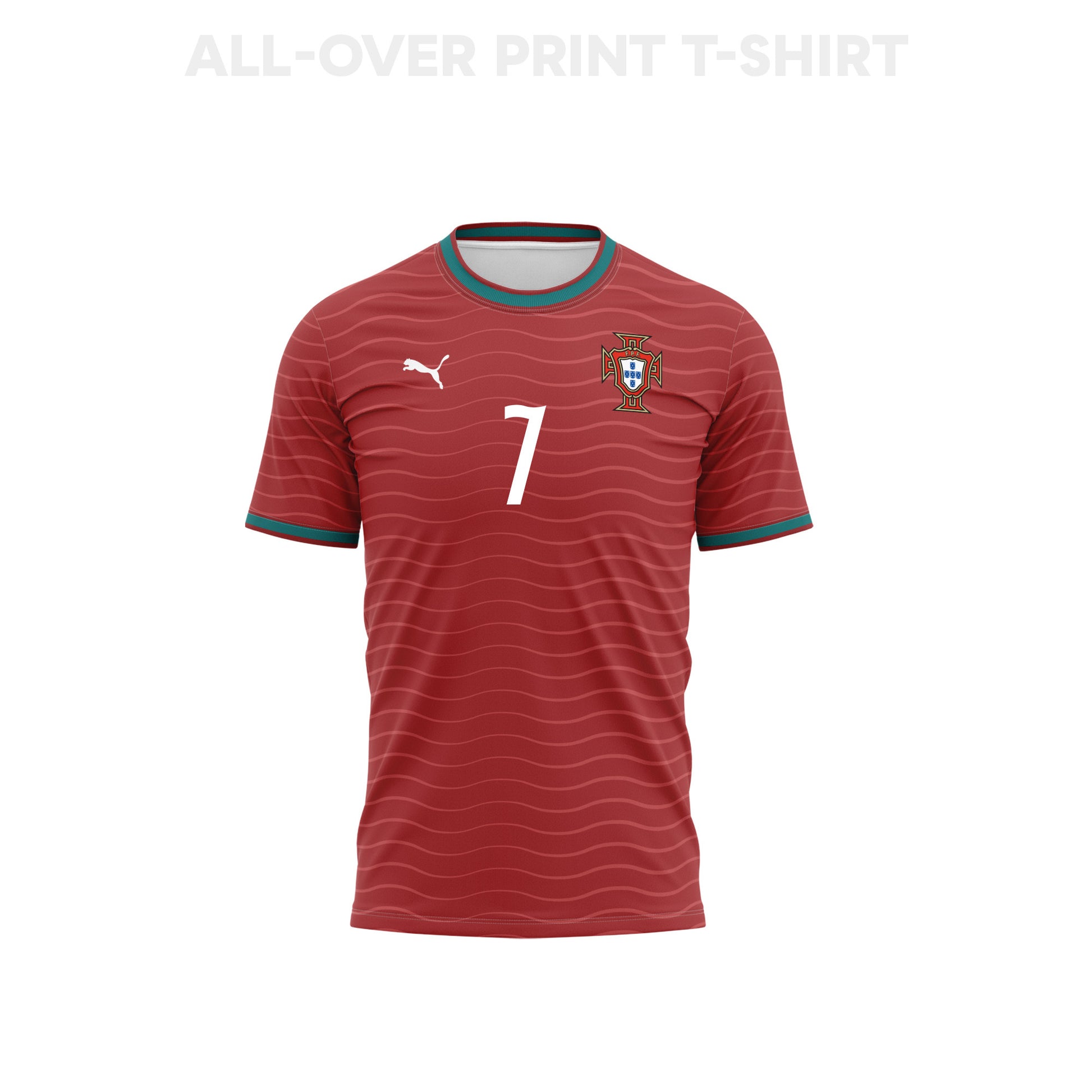 Cristiano Ronaldo 7 Portugal 2026 Home 3D T-Shirt Fully Printed Soccer  – Unisex, Red
