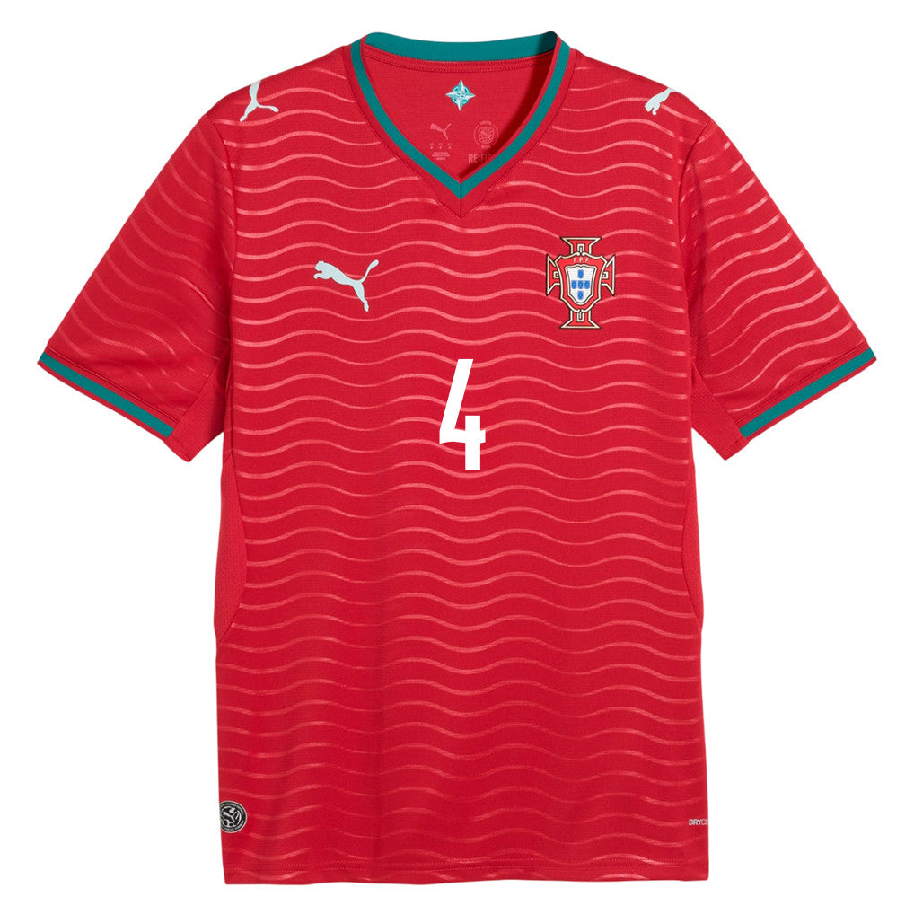 Rúben Dias 4 Portugal National Team 2026 Home Soccer Jersey - Red, Men
