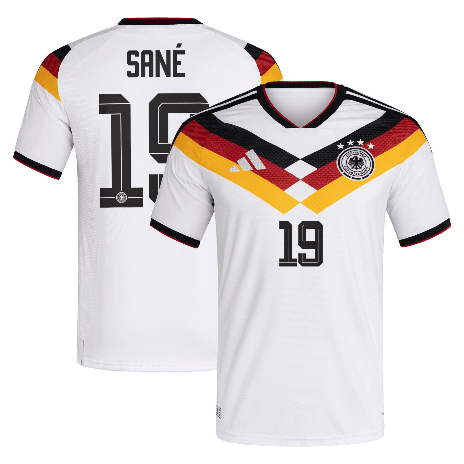 Leroy Sané 19 Germany National Team 2026 Home Soccer Jersey - Men, White