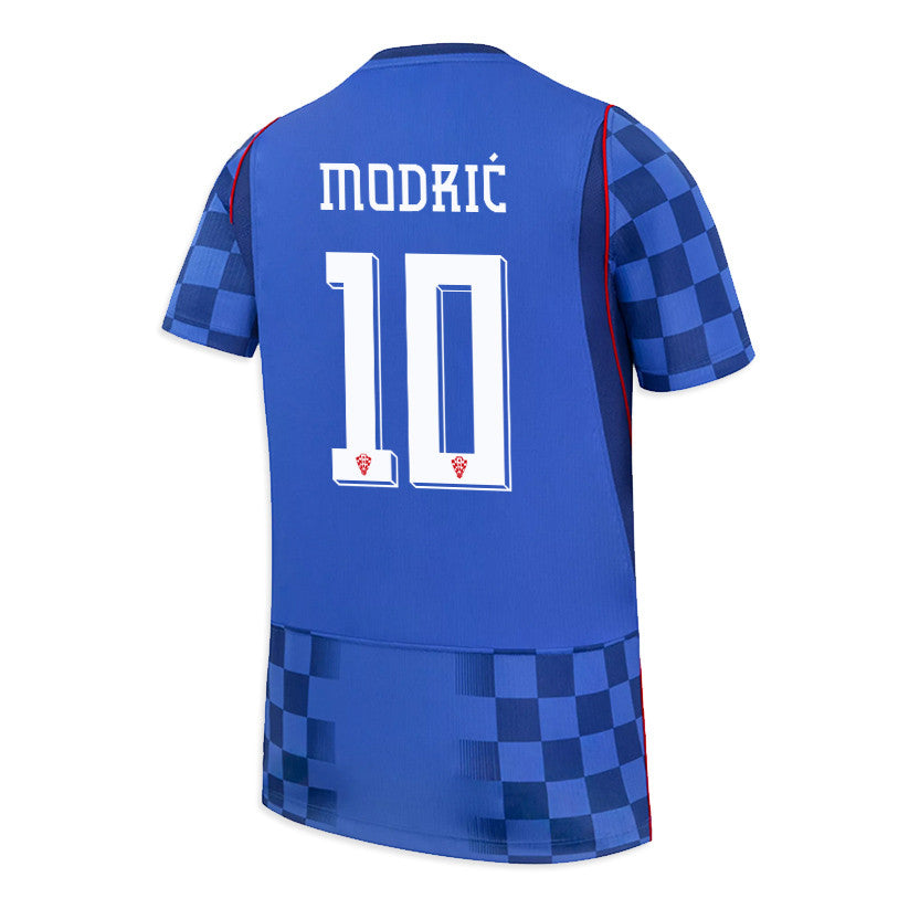 Luka Modrić 10 Youth Croatia National Team 2026 Away Soccer Jersey - Blue