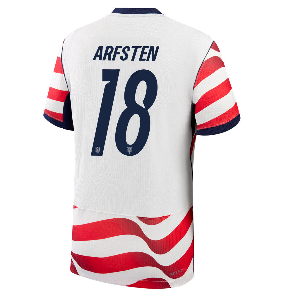 Max Arfsten 18 USMNT 2026 Home Match Soccer Jersey - White, Men