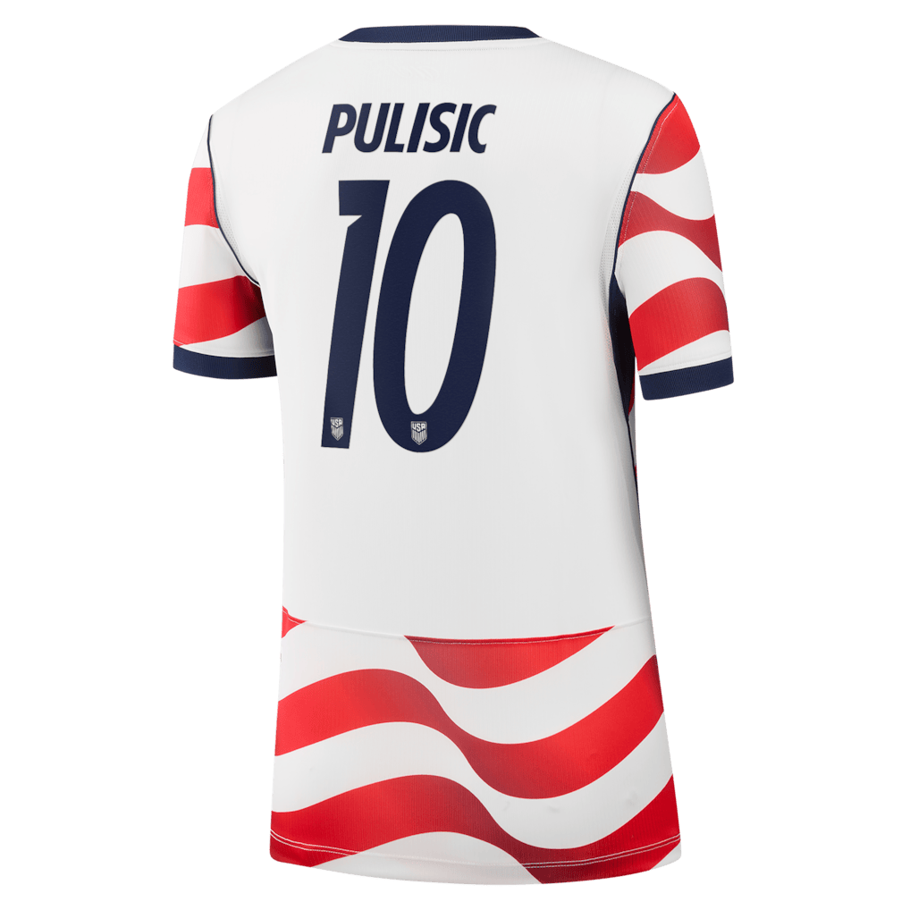 Christian Pulisic 10 USMNT Women's 2026 Home Stadium Soccer Jersey - White